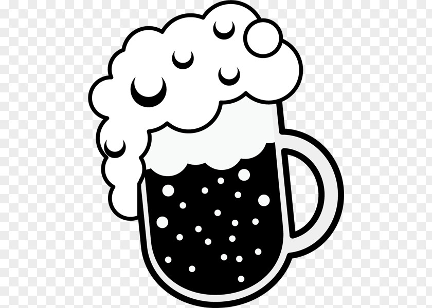 Beer Draught Black And White Clip Art PNG