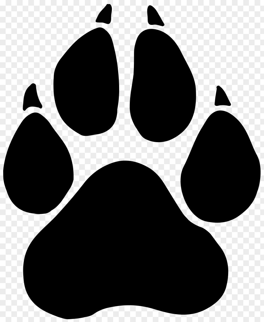 Black Panther Paw Dog Clip Art PNG