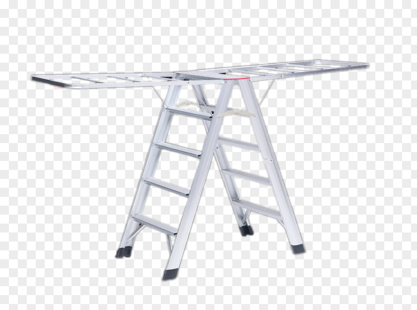 Dual Folding Wing Landing Drying Racks Aluminum Step Ladder Clothes Hanger Horse Aluminium PNG
