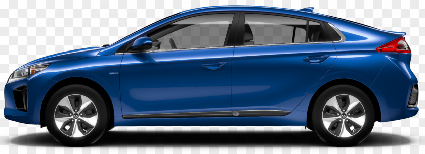 Hyundai 2017 Ioniq Hybrid Car 2018 EV Hatchback Blue PNG