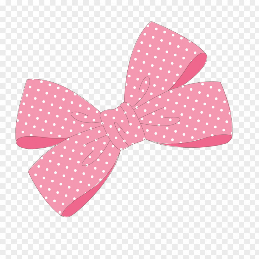 Little Pink Bow Ribbon Tie PNG