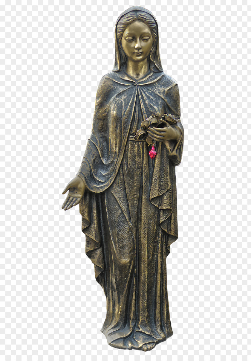 Mary Statue Pietà Bronze Sculpture Madonna PNG