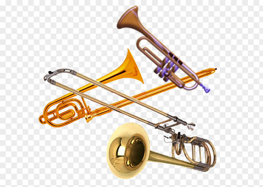 Metal Trumpet Tuba Material PNG