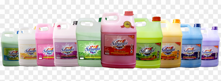 Ten Li Peach Blossom Laundry Detergent Soap Plastic Bottle PNG