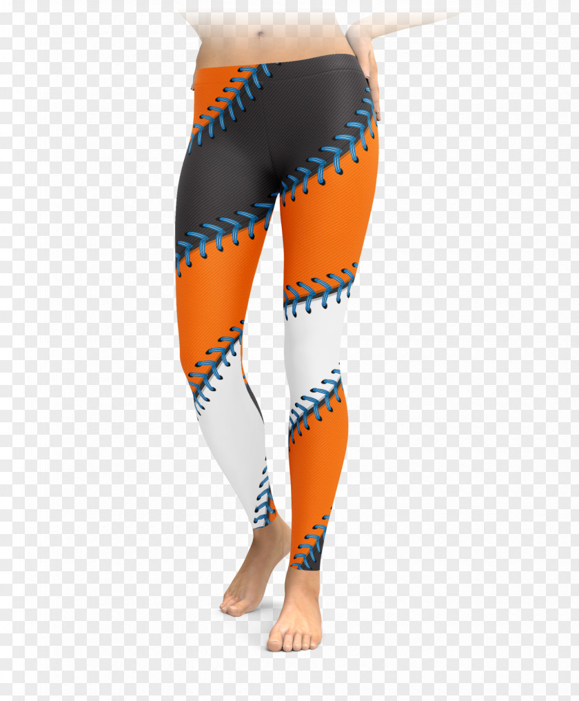 Baseball Stitch Leggings Fashion Pants Cat Galaxy PNG