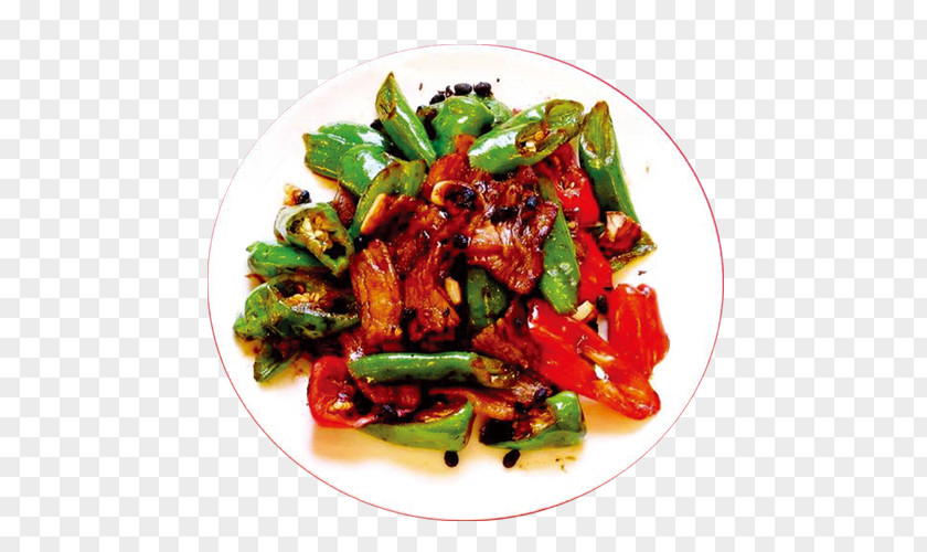 Green Pepper Stir-fried Chicken Fried Twice Cooked Pork Vegetarian Cuisine Spinach Salad PNG