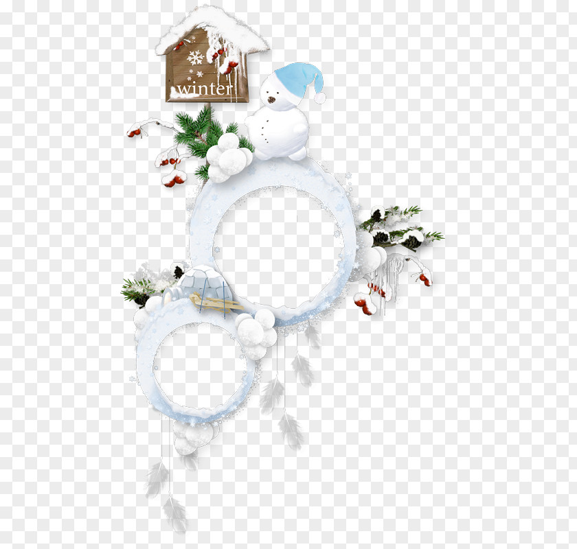 Hand Painted Snowman Pattern PNG