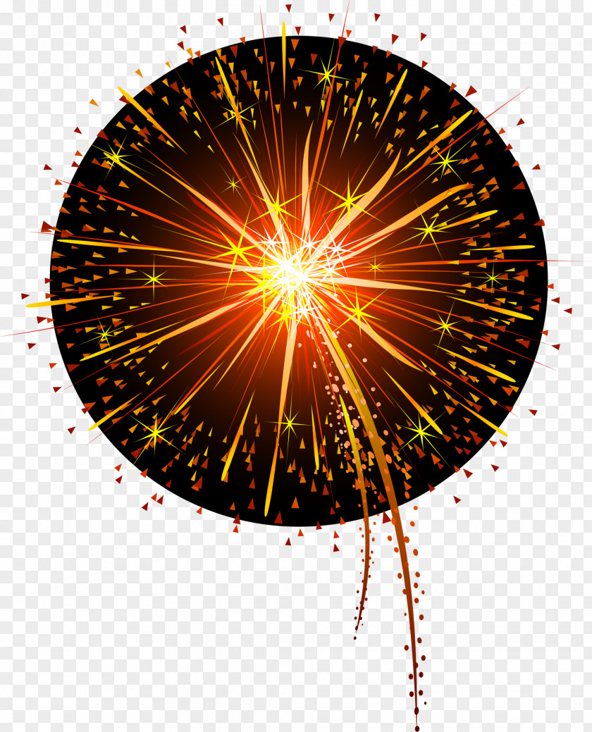 Orange Dream Fireworks Festival Art New Year PNG