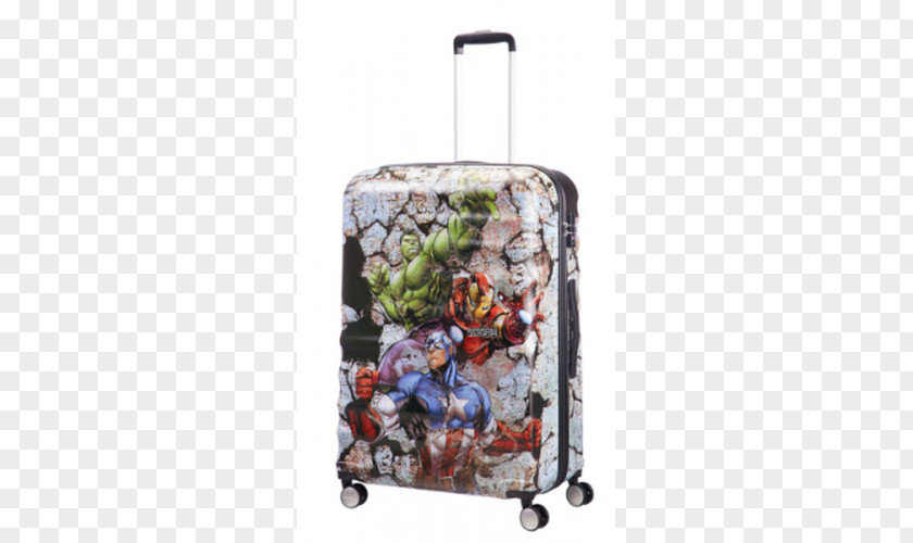 Suitcase Marvel Comics Baggage Travel American Tourister PNG