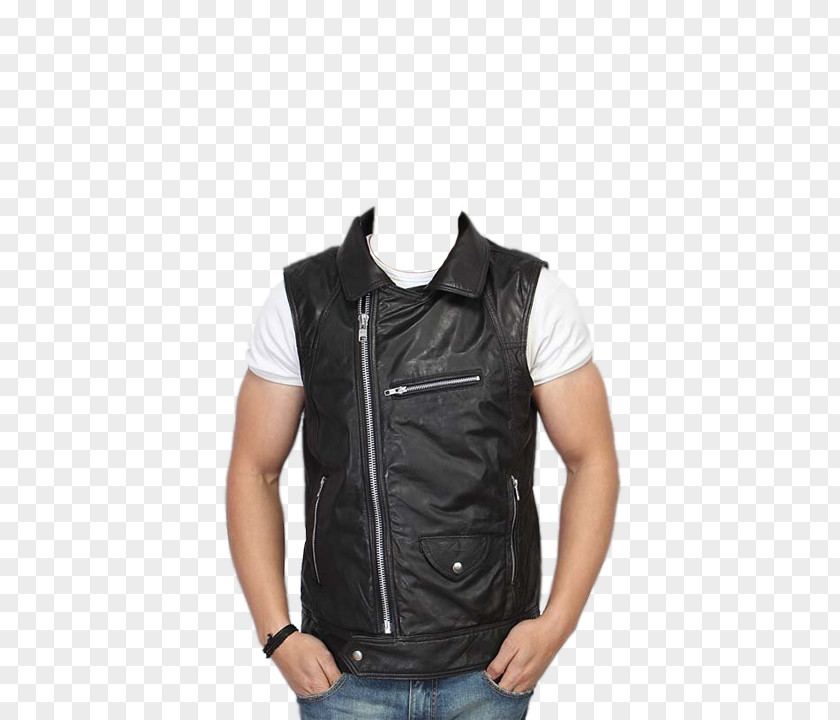 T-shirt Leather Jacket Suit Gilets PNG