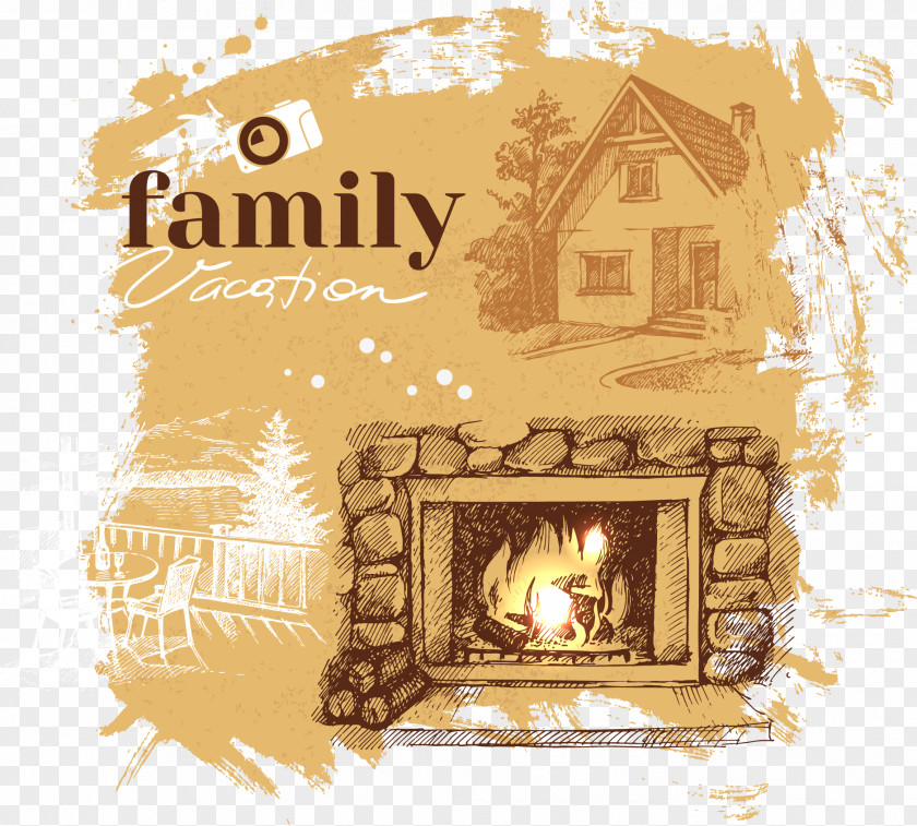 Vector Stove Family Illustration PNG