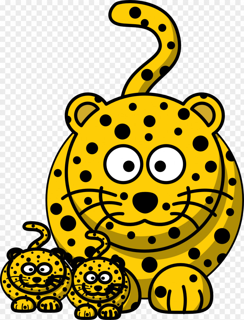 Cheetah Baby Jungle Animals Clouded Leopard Clip Art PNG