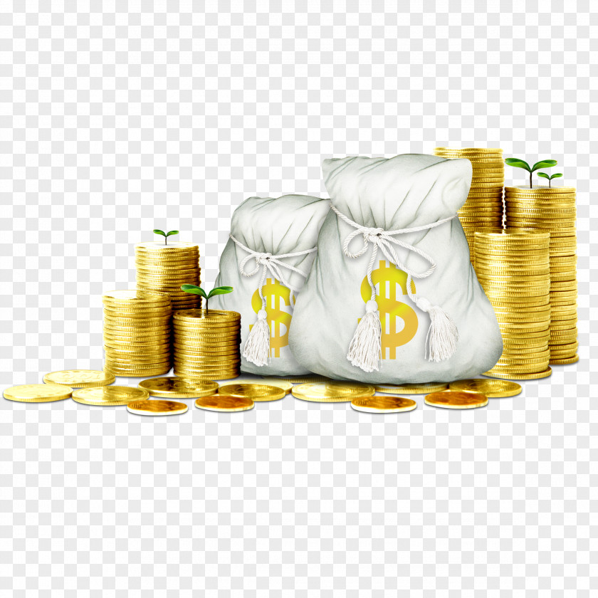 Sign Money, Save Bank Propaganda Poster Money Gold Coin PNG