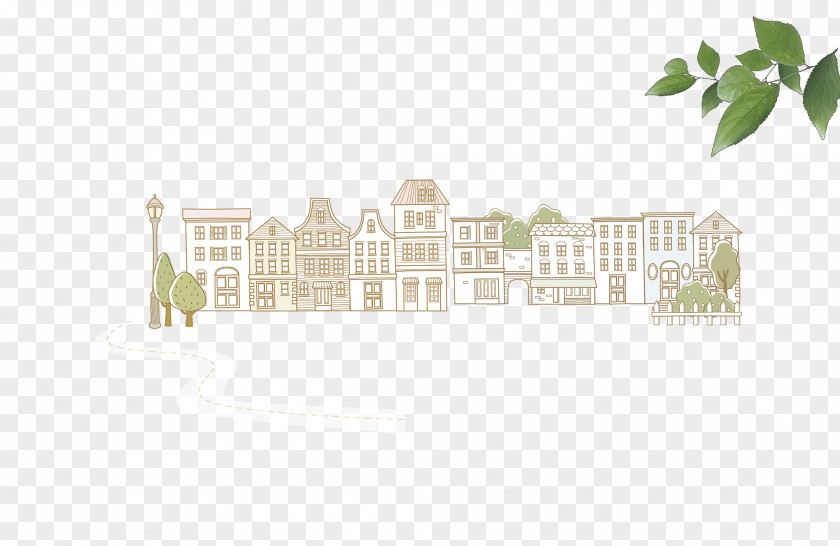 Town House Silhouette PNG