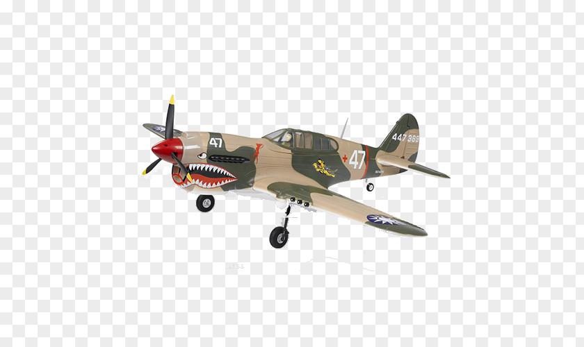 Model Aircraft Curtiss P-40 Warhawk Airplane Second World War Radio-controlled PNG