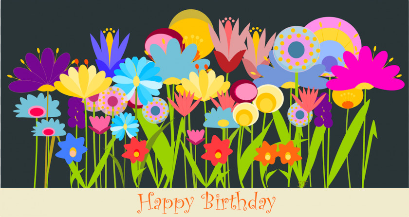 Birthday Cliparts Flowers Flower Greeting Card Wish Clip Art PNG