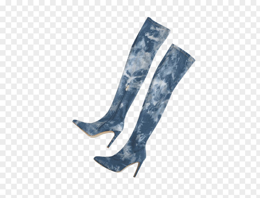 Boot High-heeled Shoe Knee-high Jeans PNG