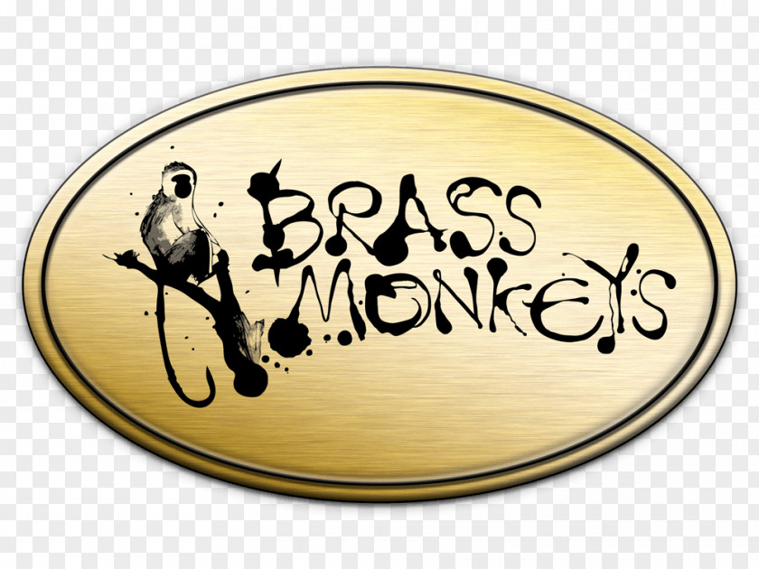 Creative Monkey Logo Oval Animal Font PNG