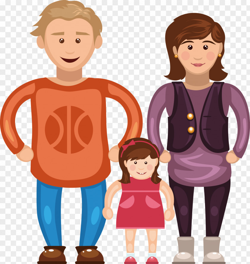 Family Of Three T-shirt Cartoon PNG