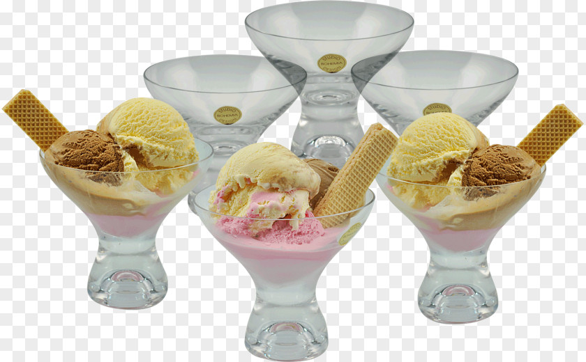 Ice Cream Sundae Sorbet Cones Parfait PNG