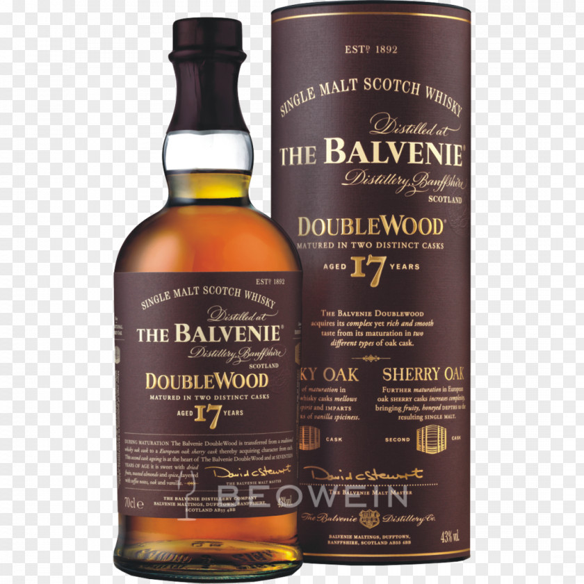 Single Malt Scotch Whisky Balvenie Distillery DoubleWood PNG