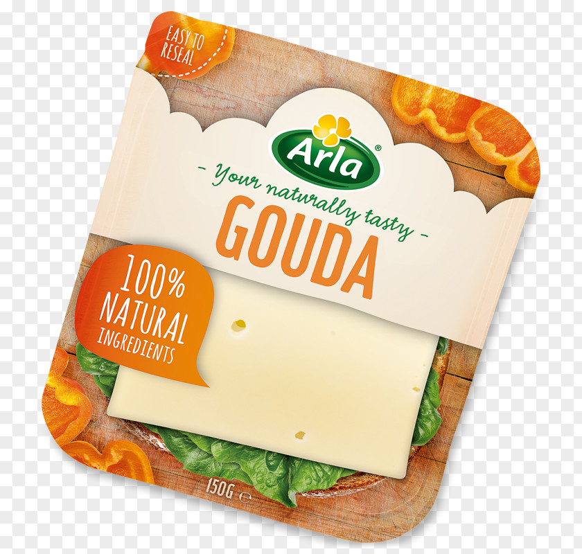 Milk Gouda Cheese Processed Arla Foods PNG
