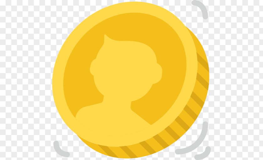 Yellow Cap Coin Money Icon PNG