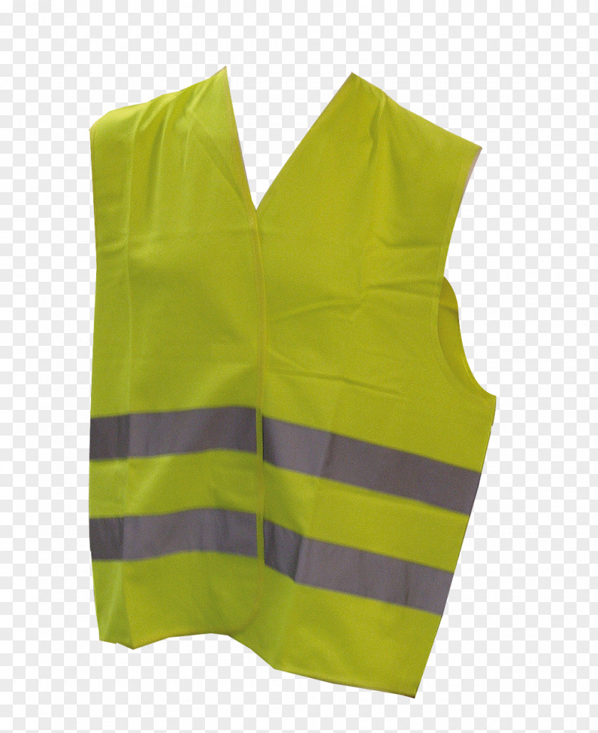 Yellow Vest Gilets Waistcoat Sleeve Car Polyester PNG