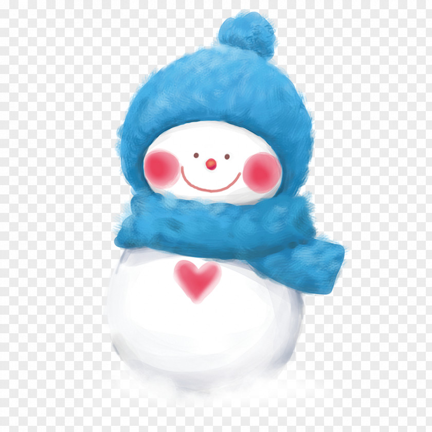 Blue Snowman Dongzhi Christmas PNG