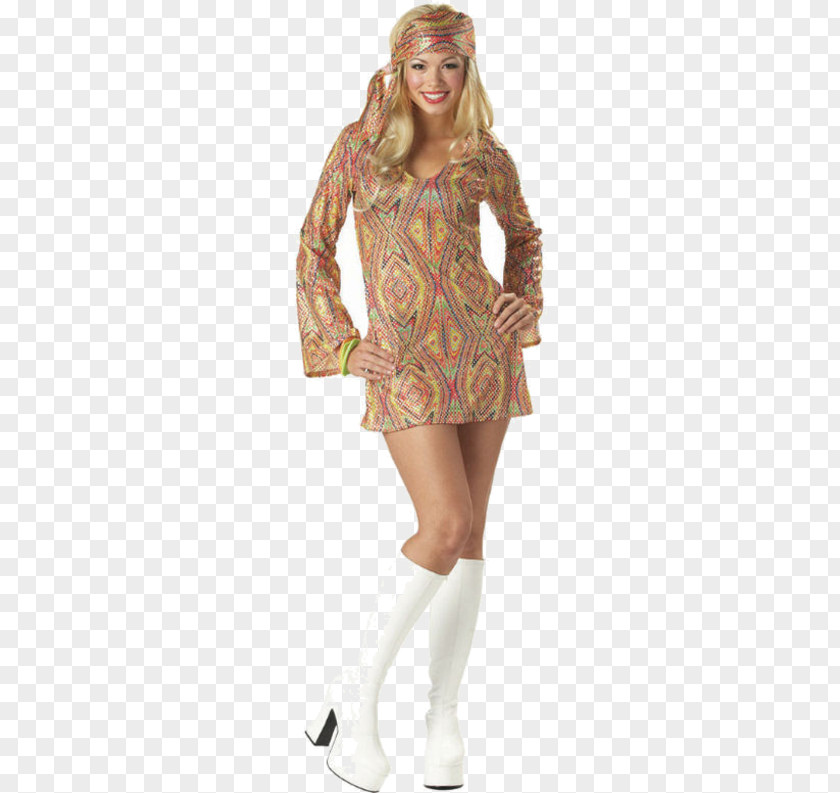 Dress 1970s Costume Party Clothing PNG
