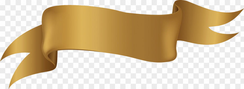 Gold Ribbon Label Vector Gradient Euclidean PNG