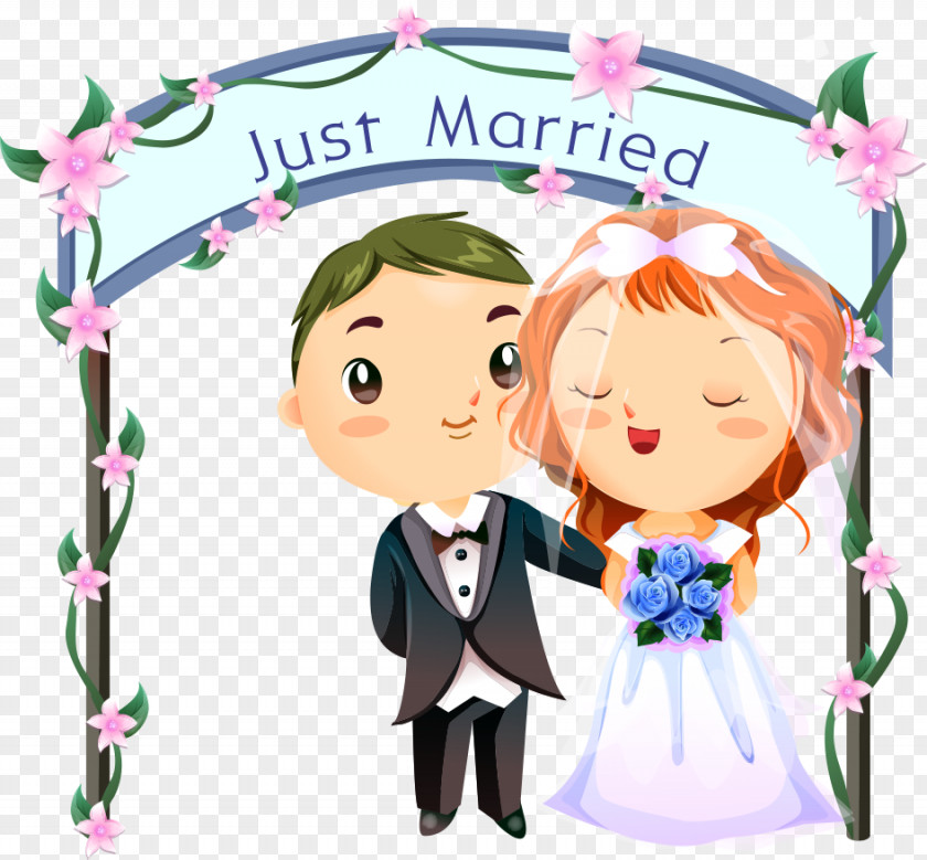 Married Couple Vector Marriage Echtpaar Wedding Love PNG