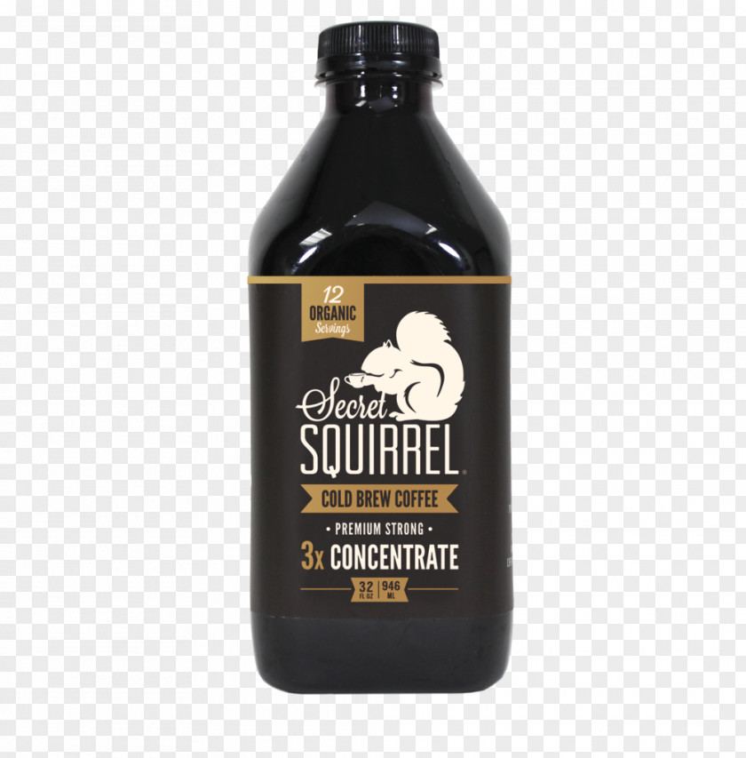 Milk Cold Brew Liquid Syrup Bottle PNG
