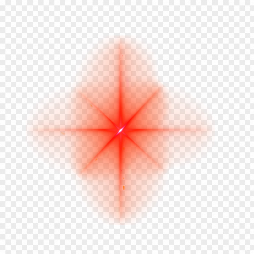 Red Star Light Effect Triangle Symmetry Point Pattern PNG