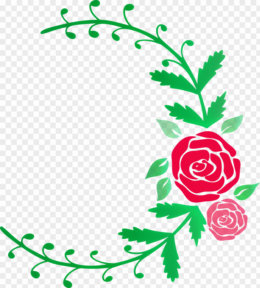 Rose Frame Flower Wedding PNG