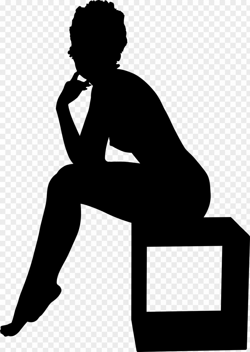Sitting Clipart Woman Silhouette Clip Art PNG