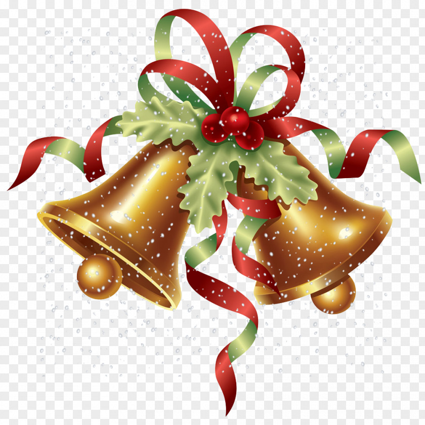 Snowflakes Bell Christmas Drawing PNG