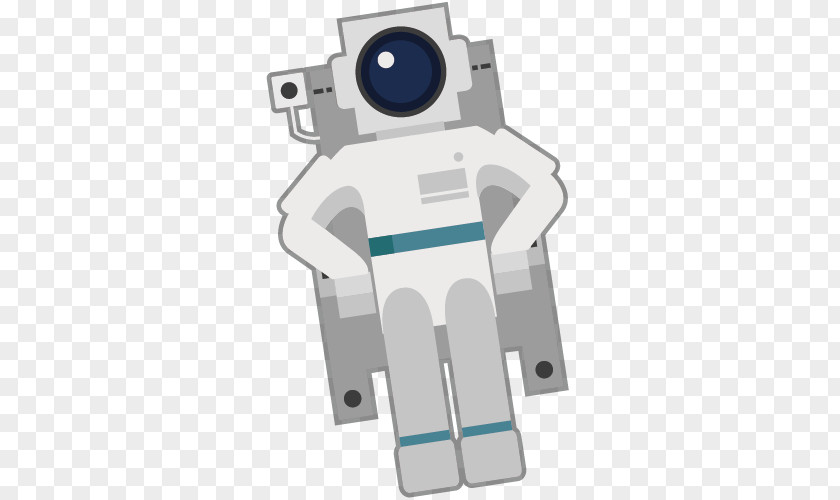 Astronaut Painted White Vector Material Spacecraft PNG