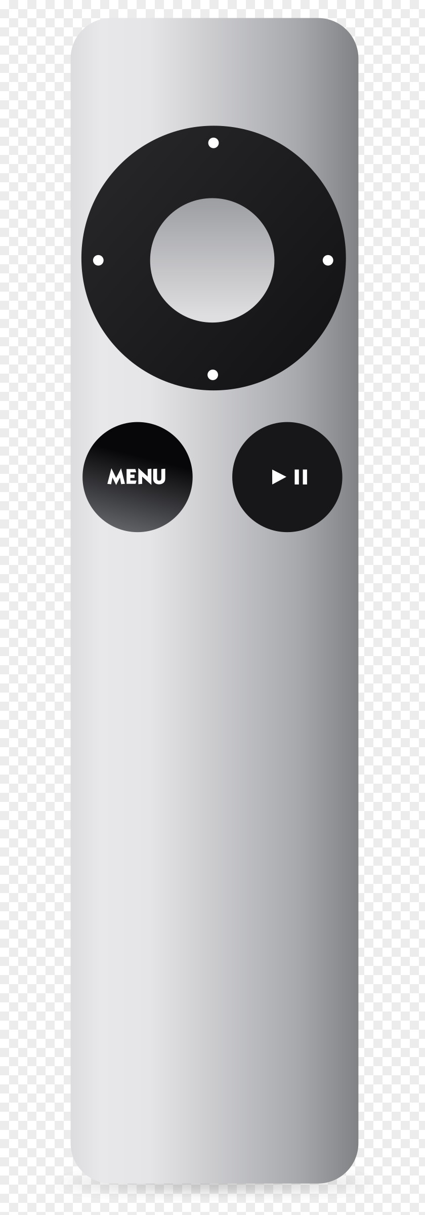 Aluminum Apple Remote TV Controls PNG