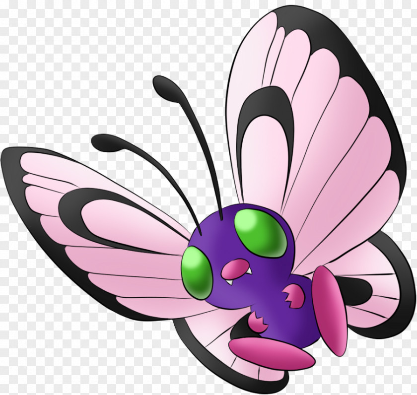 Mixed Butterflies Moths Butterfree Caterpie Metapod Ash Ketchum Pokémon PNG