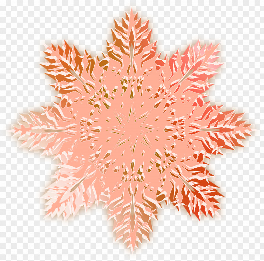 Pink Christmas Snowflake Pattern Hollow Clip Art PNG