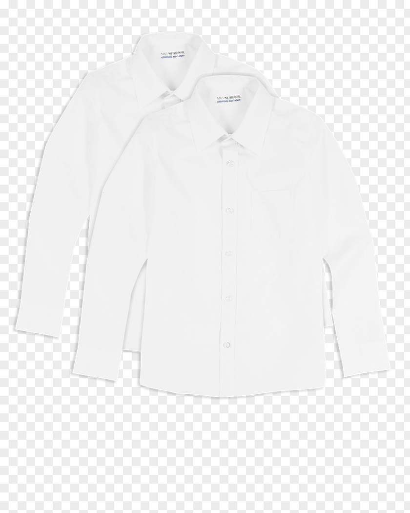 White School Uniform Blouse Collar Neck Sleeve Outerwear PNG