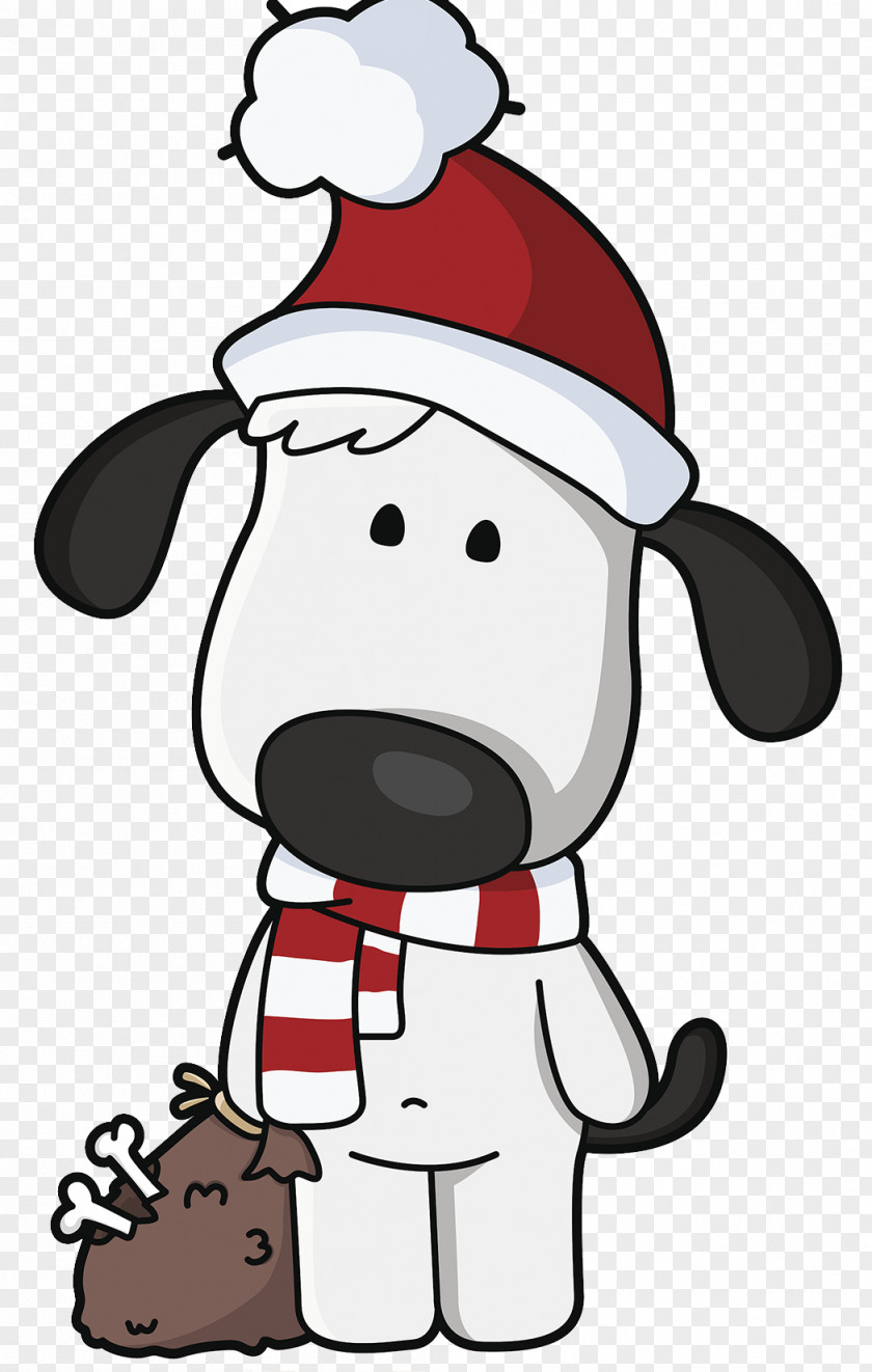 Christmas Dog Santa Claus Clip Art PNG