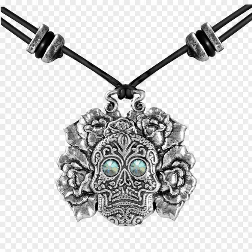 Skull Metal Charms & Pendants Silver Necklace Earring Jewellery PNG