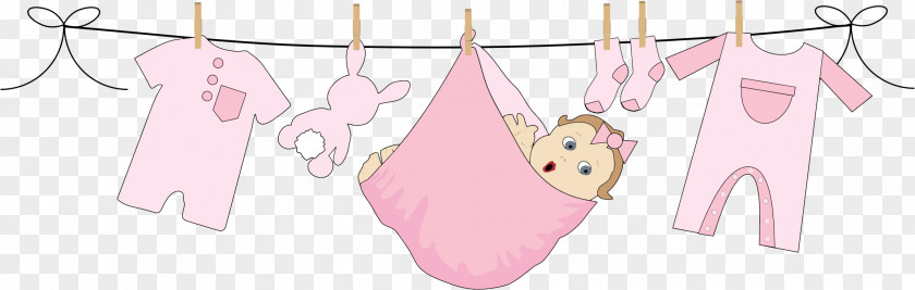 Babu Clothesline Cliparts Infant Clothes Line Clothing Romper Suit Clip Art PNG