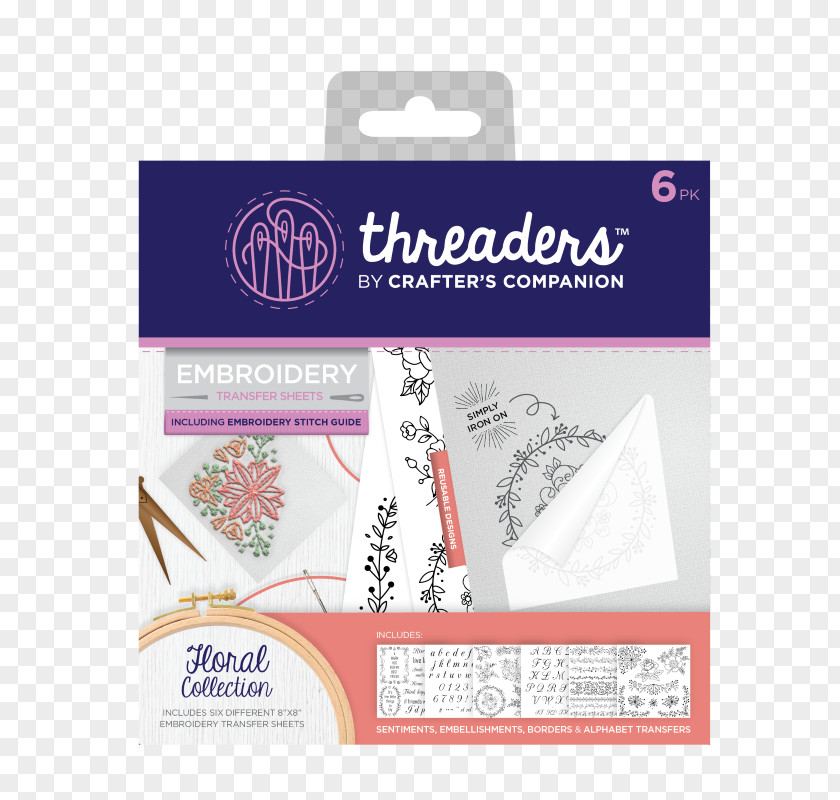 Embroidery Flower Hoop Hand-Sewing Needles Craft PNG