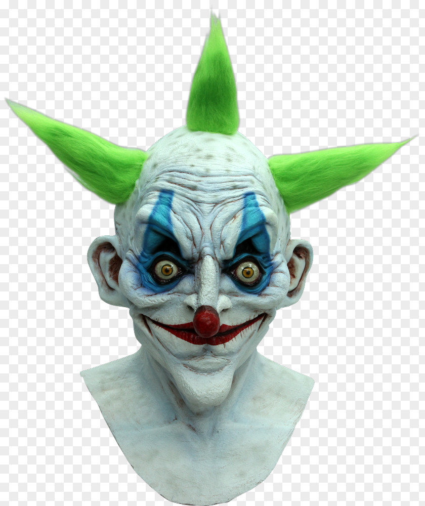 It Evil Clown Latex Mask PNG