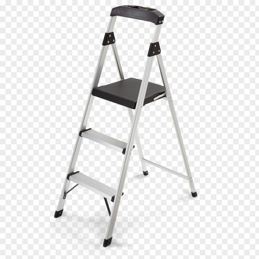 Ladder Stool Aluminium The Home Depot Tray PNG