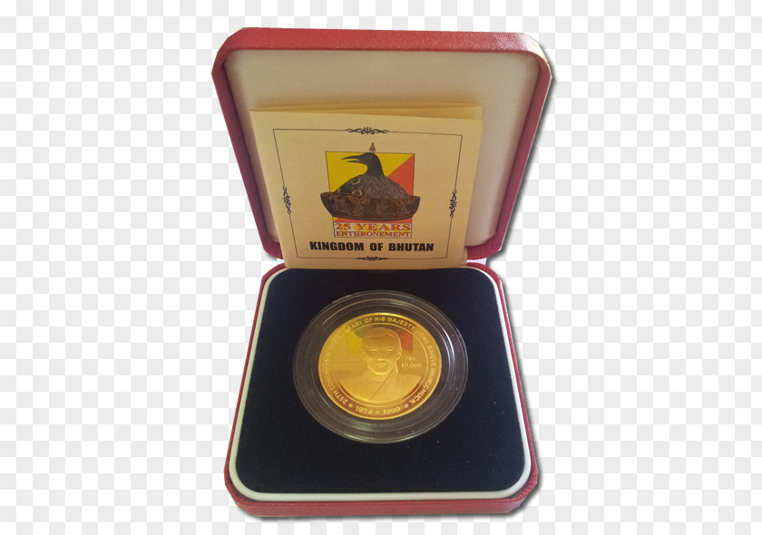 Fifths Kings Coronation Commemorative Coin Bhutan Gold Silver PNG
