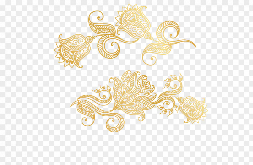 Rose Patterns Painting Gold Yellow Jewellery Pattern PNG
